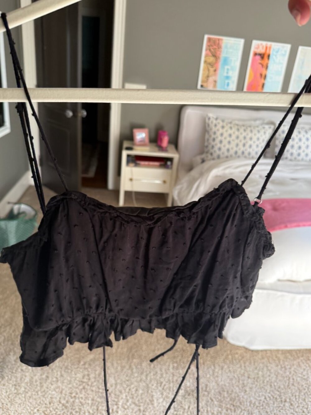 Isabelle's Cabinet Black Crop Top and Skirt Set